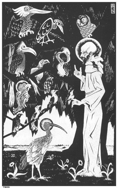 St. Francis preaching to the Birds